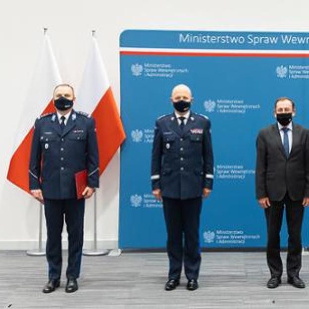 Minister Mariusz Kamiński powołał nowego Zastępcę Komendanta Głównego Policji oraz dwóch nowych komendantów wojewódzkich Policji
