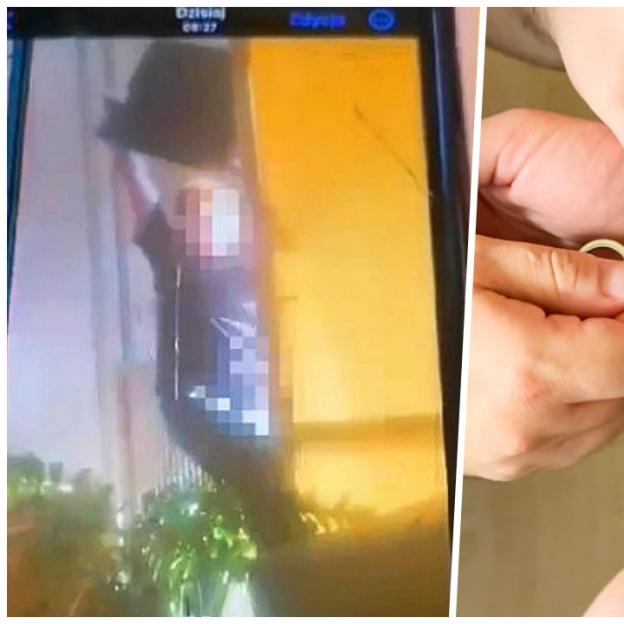 [VIDEO] Obywatel USA wyrzucił telewizor z czwartego piętra wprost pod nogi przechodzącego ojca z małym dzieckiem